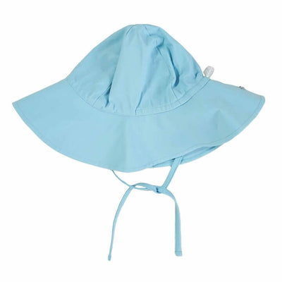 solid blue sun hat for babies 