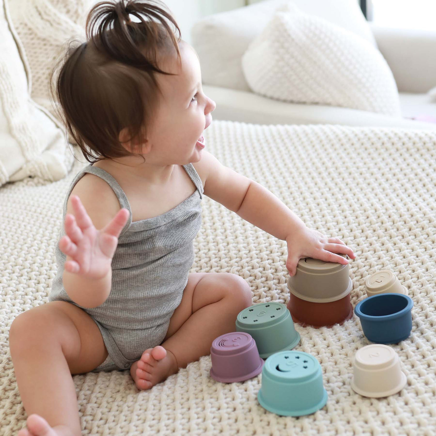 baby stacking cups multicolor 
