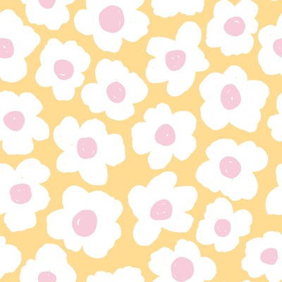 Sunshine Daisy Personalized Baby Name Swaddle Blanket