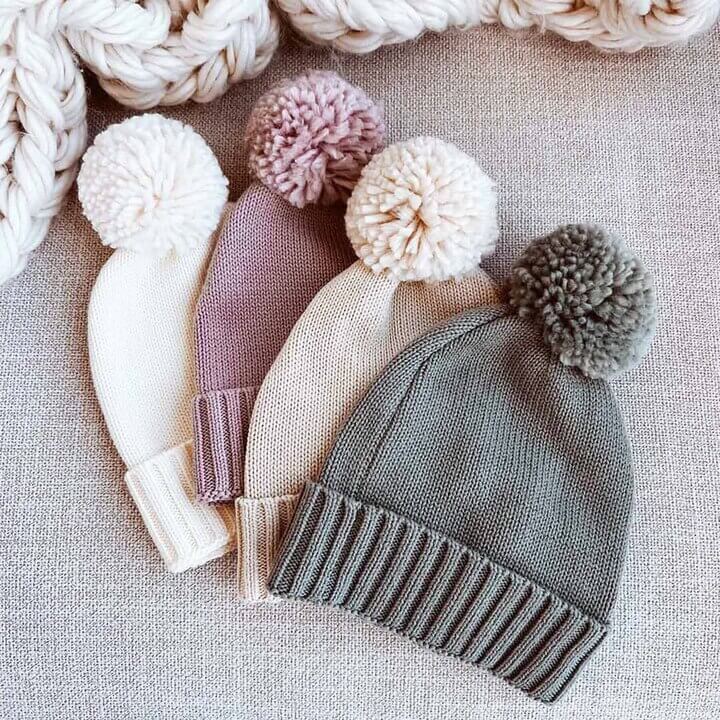 Newborn pom pom hat online