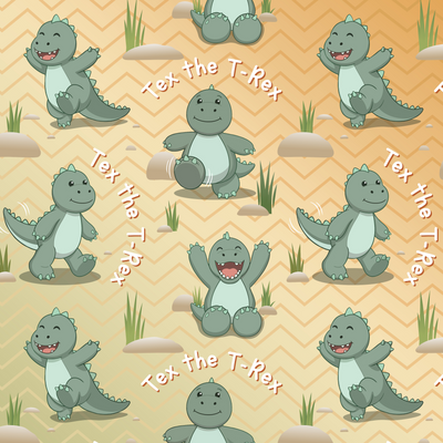 Cuddle Plush Friends Personalized Kids' Blanket | Tex T-Rex