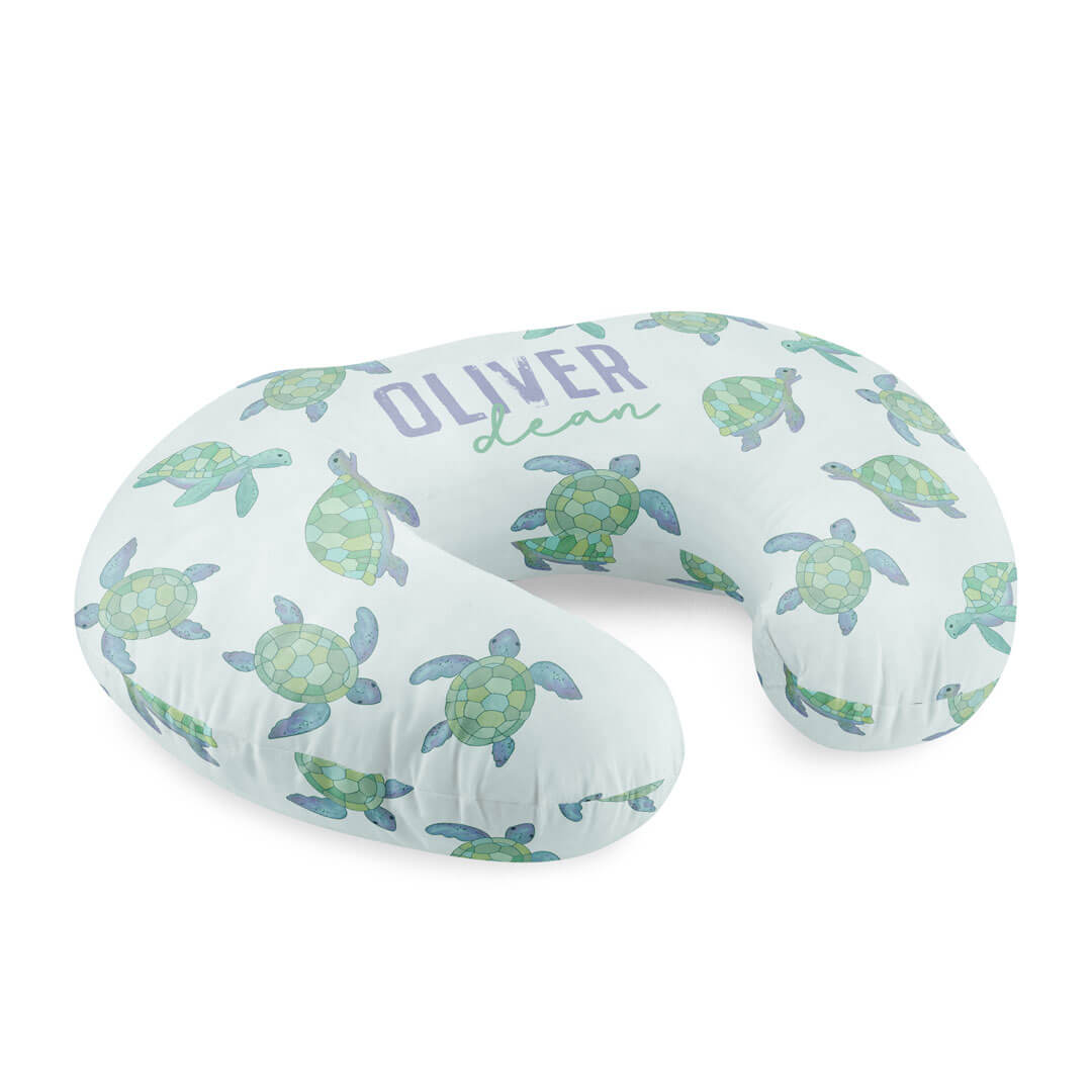totally turtles personalized nursing pillow cover 