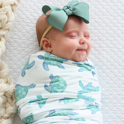 totally turtles swaddle blanket for babies