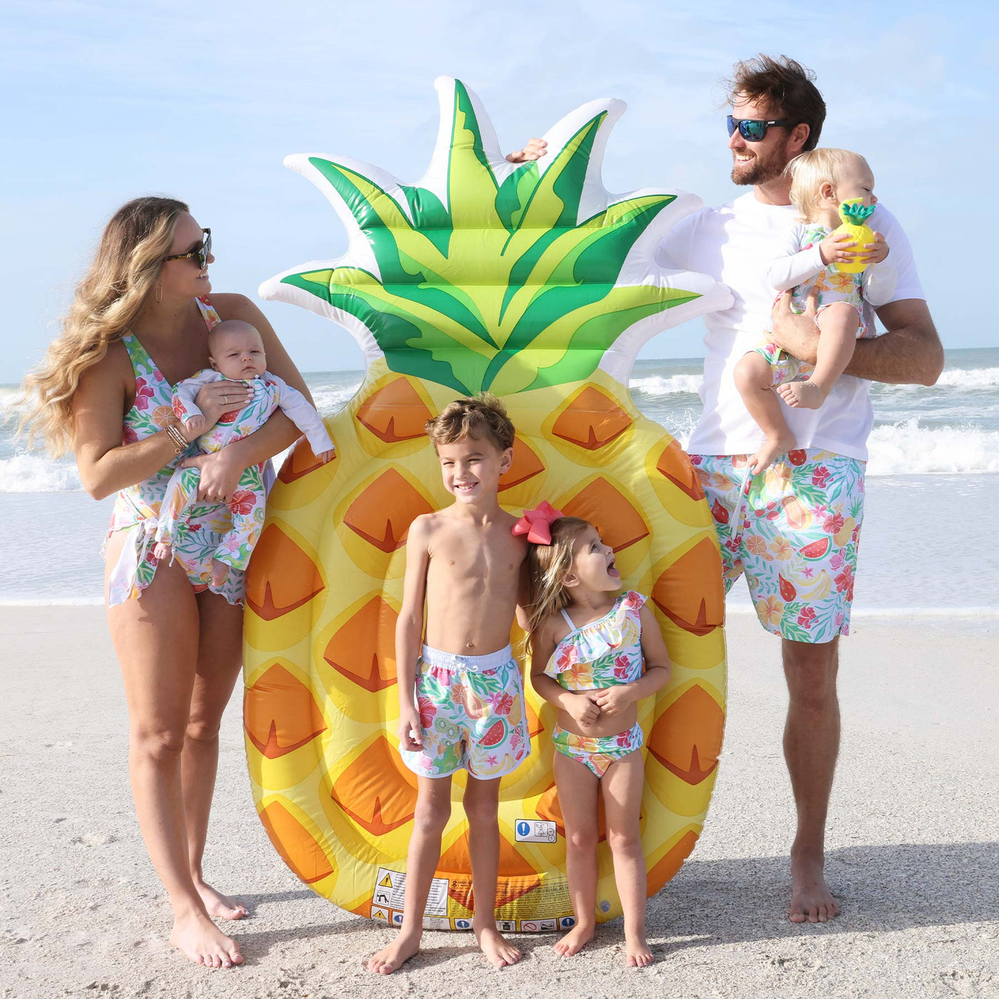 swim trunks for dad with fruit 