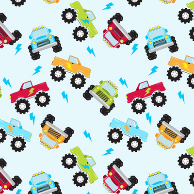Truck Rally Personalized Kids Blanket