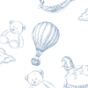 Up In The Clouds Personalized Swaddle Blanket
