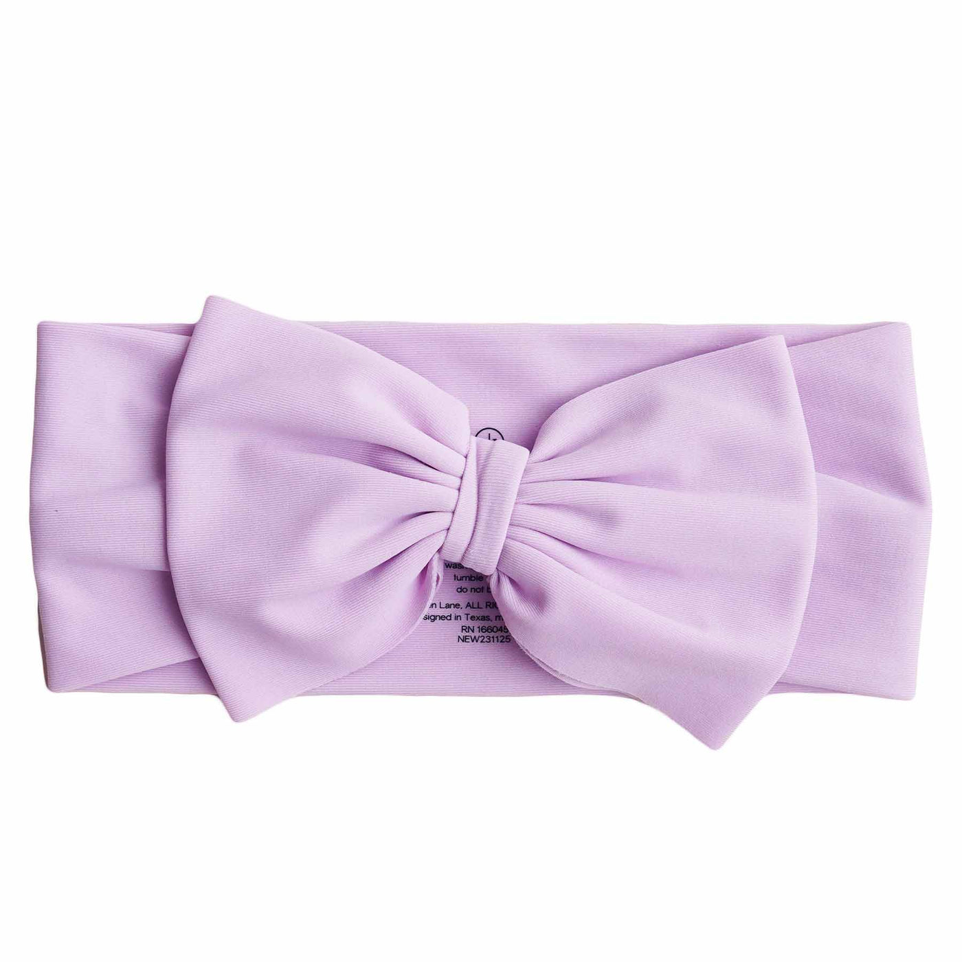 purple swim bow for babies 