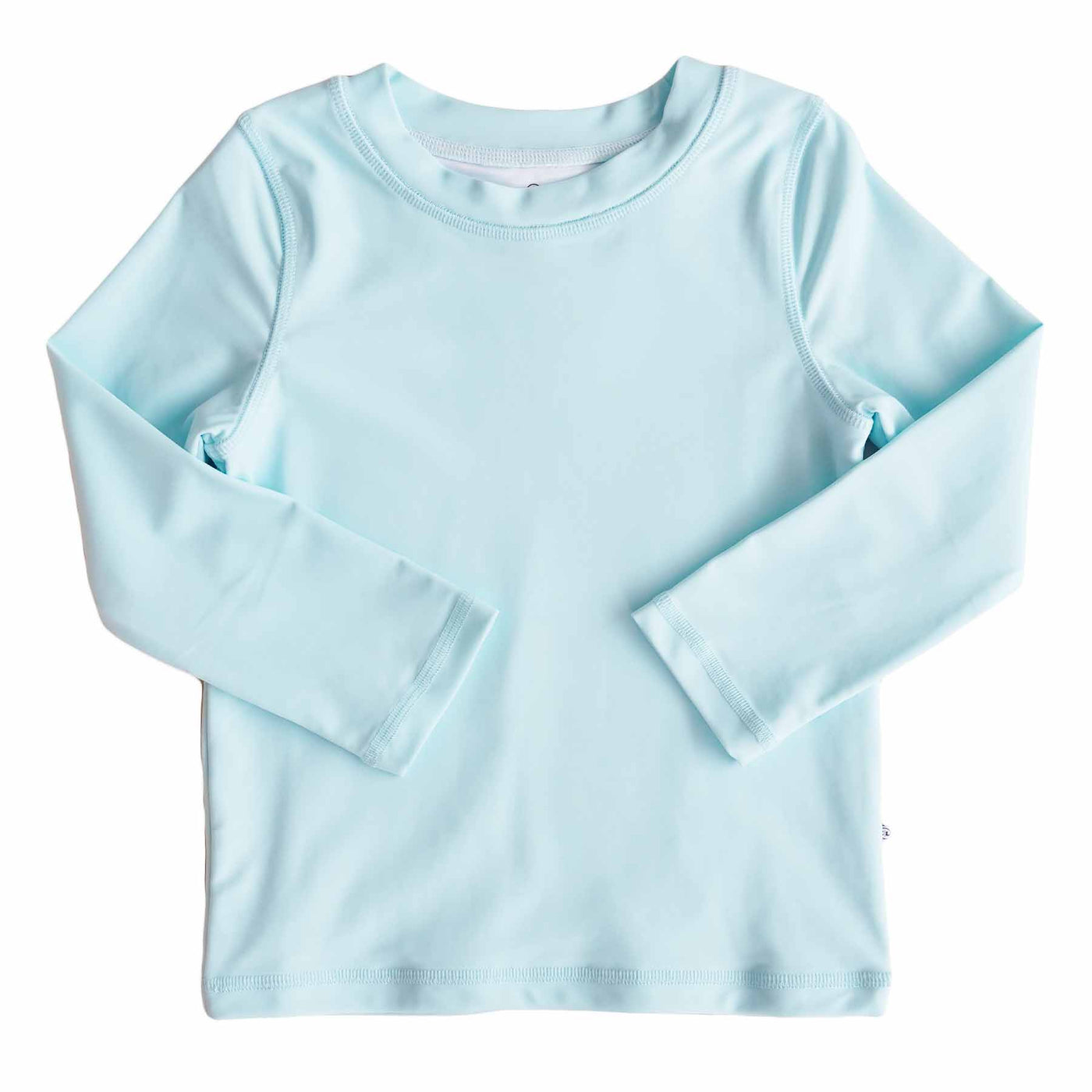 light blue long sleeve rash guard shirt for boys 