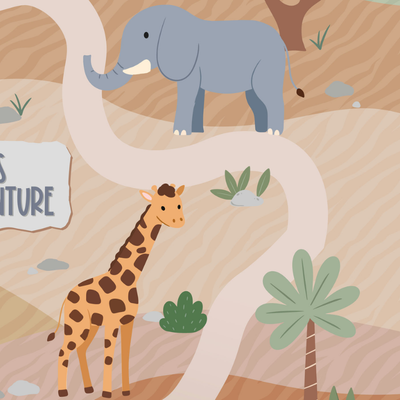 Kids' Playroom Rug | Wild Adventure Safari