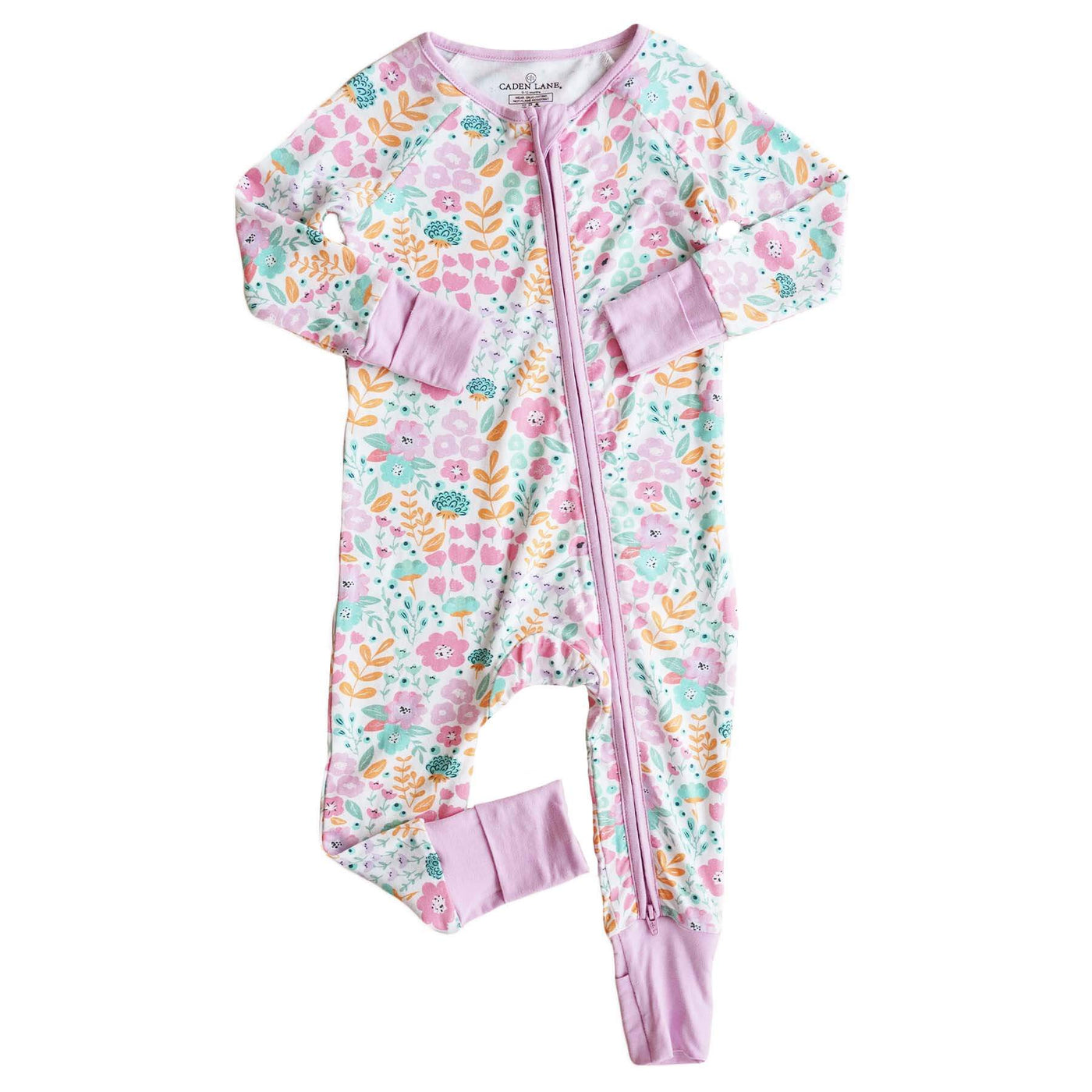 convertible zip romper willow's whimsy floral 