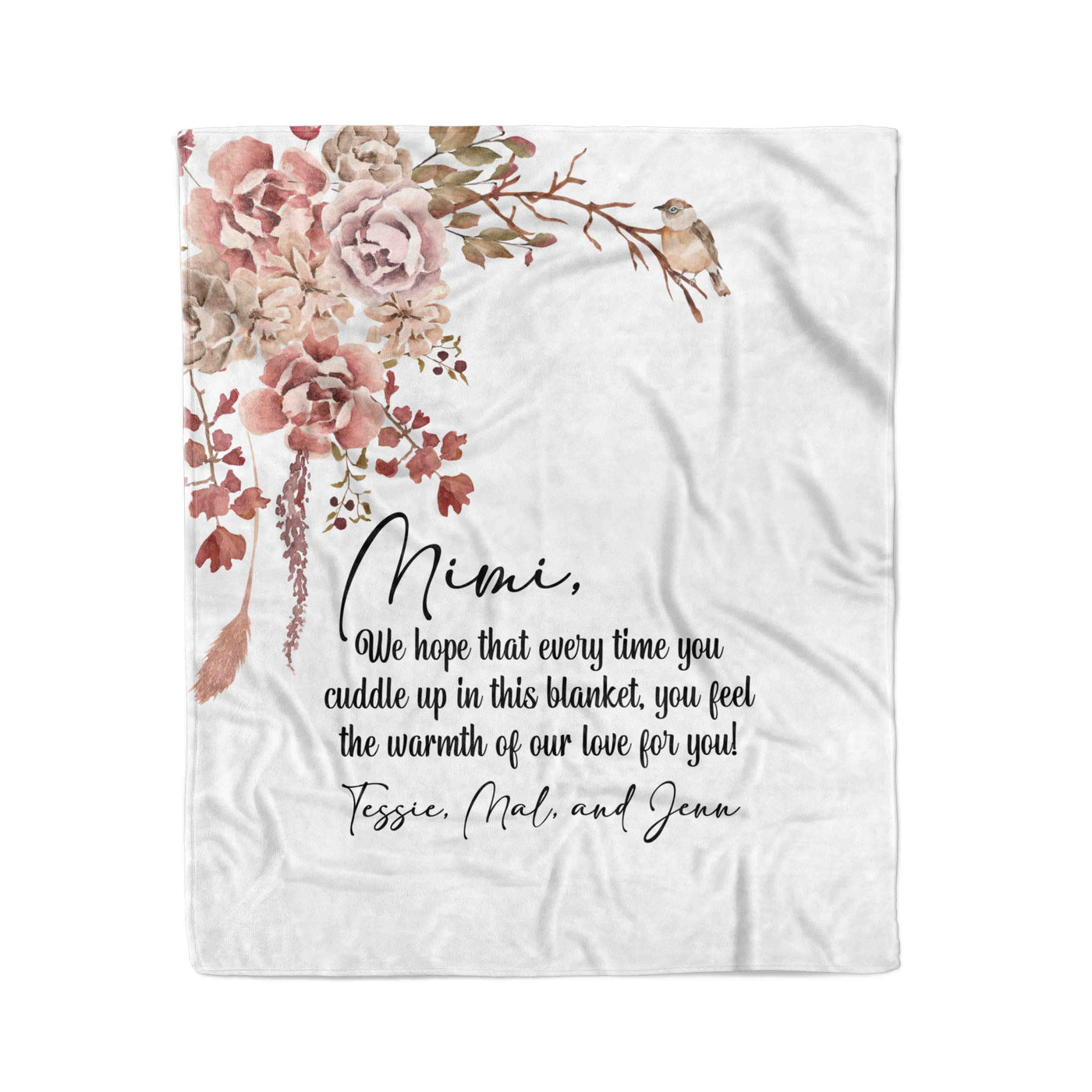 Personalized Blanket | Warm Note To Grandma