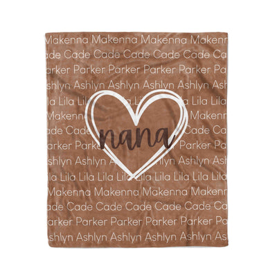 Personalized Blanket | Mom's Heart