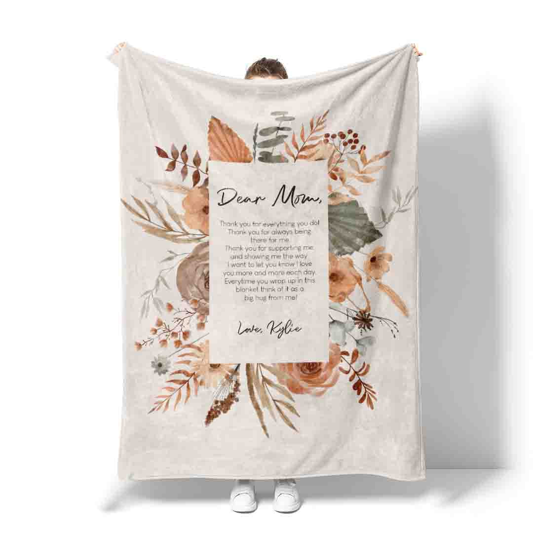 Personalized Blanket | Message To Mom
