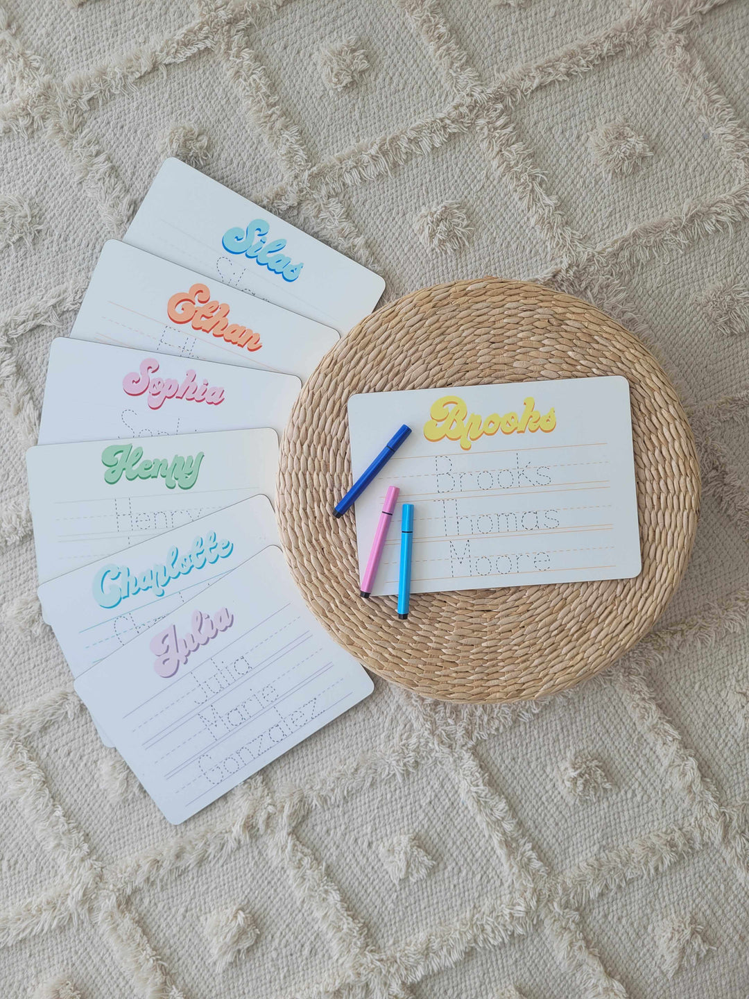 Kid's Personalized Whiteboards & Water Bottles