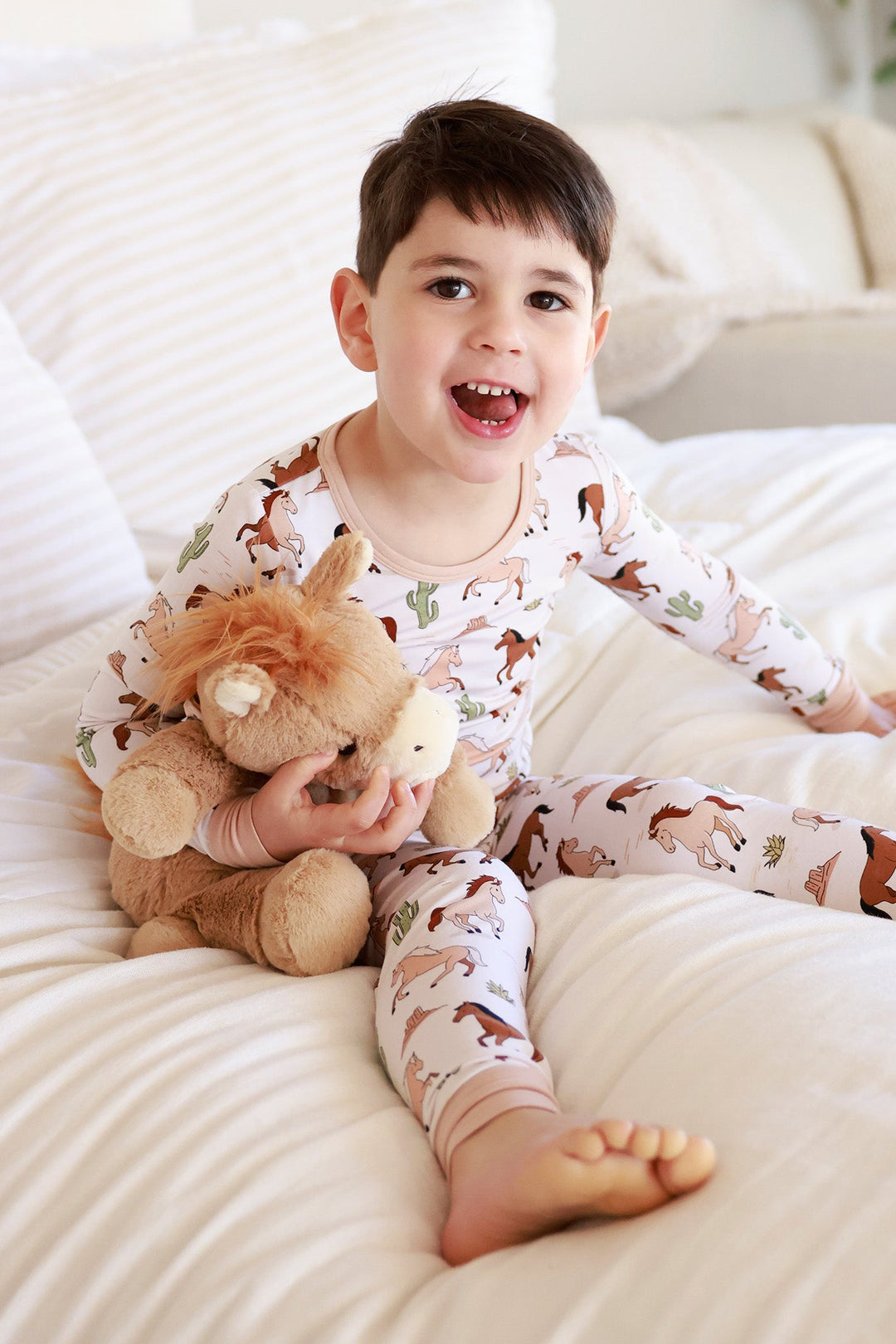 boy pony club two piece pajama set 