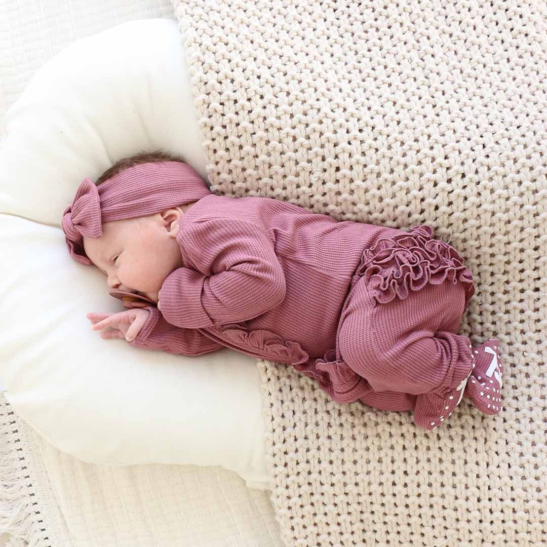 Solid Zipper Footies