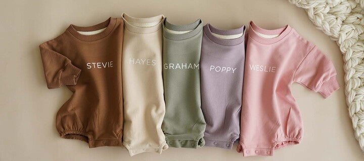 Personalized Sweatshirt Bubble Rompers