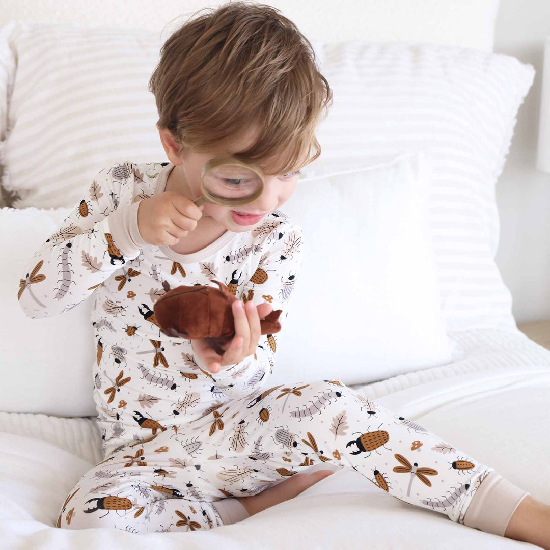 bug pajama collection for babies, toddlers and kids