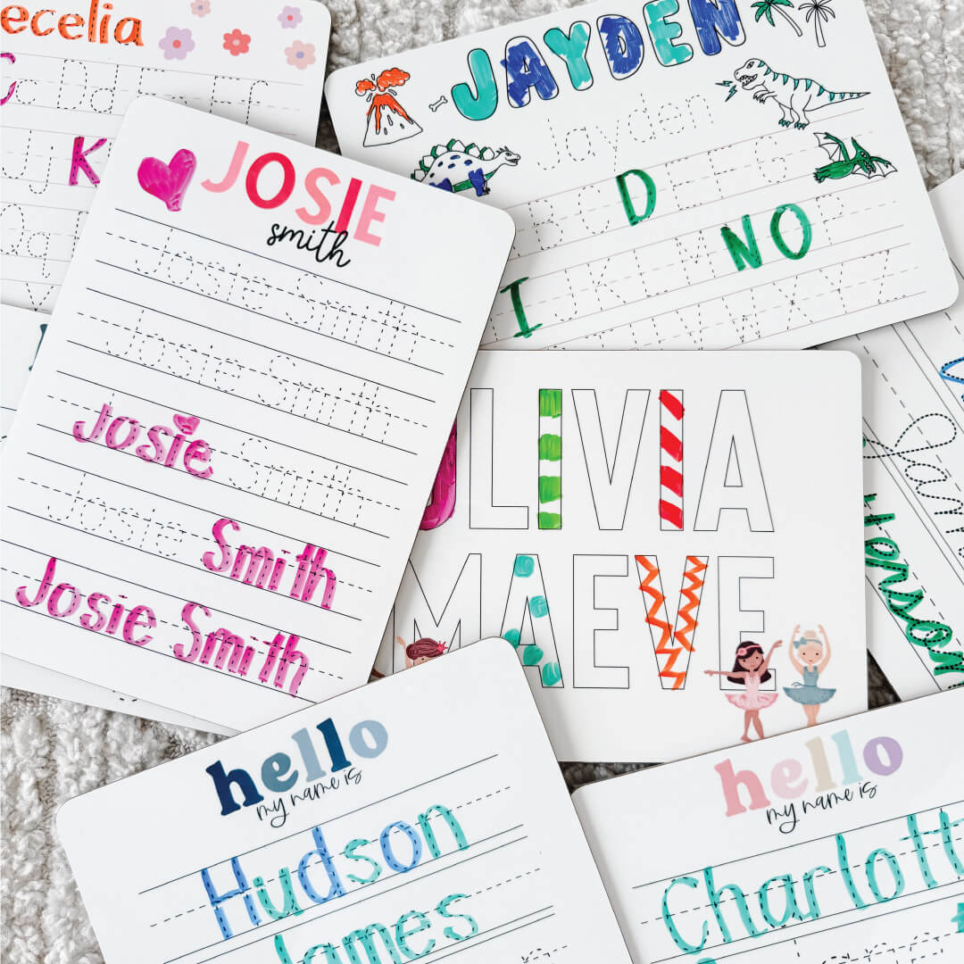 Personalized Activity Boards & Dry Erase Whiteboards
