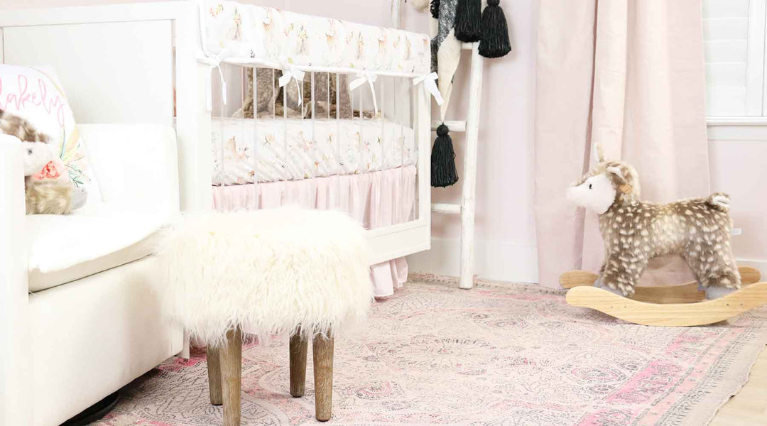 Woodland Nursery Design Ideas for Baby Boys & Girls with deer, bears, and more forest animals