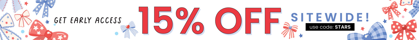 Get Early Access 15% OFF SITEWIDE use code: STARS
