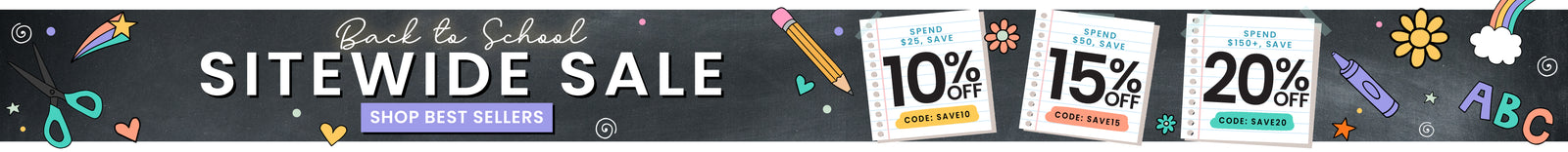 Caden Lane Back To School Sitewide sale. Shop Best Sellers 

Spend $25, save 10% OFF code: SAVE10
Spend $50, save 15% OFF code: SAVE15
Spend $150, save 20% OFF code: SAVE20