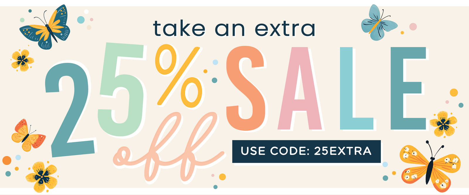 Caden Lane Sale on Sale Banner. Take an extra 25% OFF Sale use code: 25EXTRA