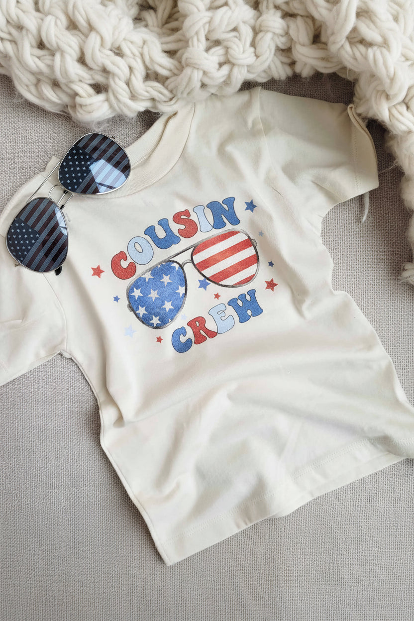 American Cousin Crew Kids Graphic Tee | Natural