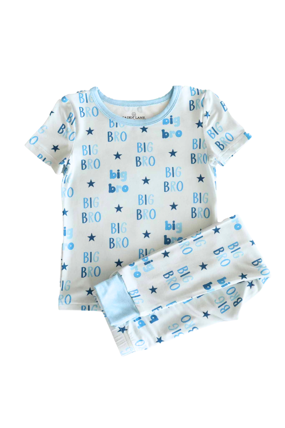 big bro short sleeve two piece pajama set 