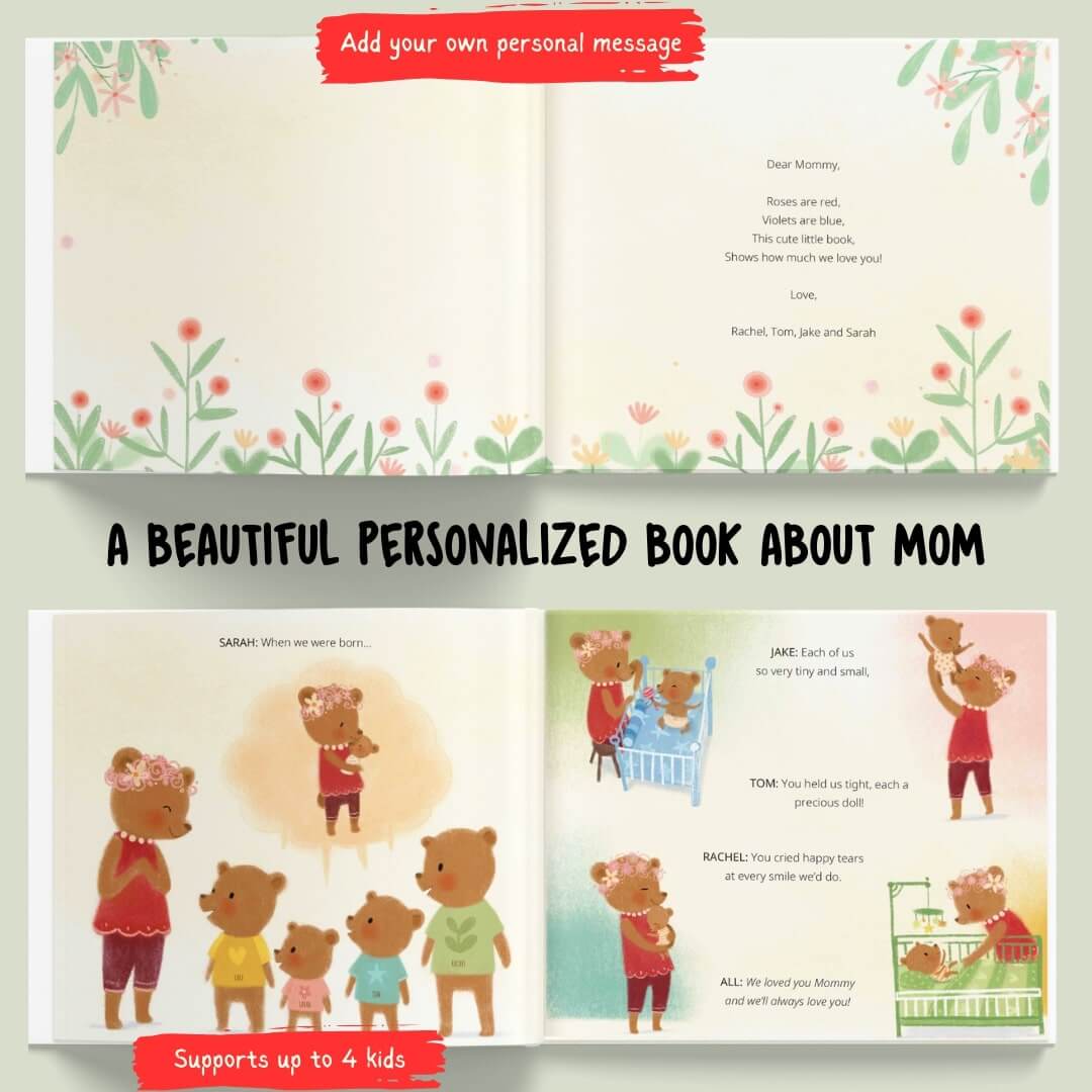 mom personalized kids book 