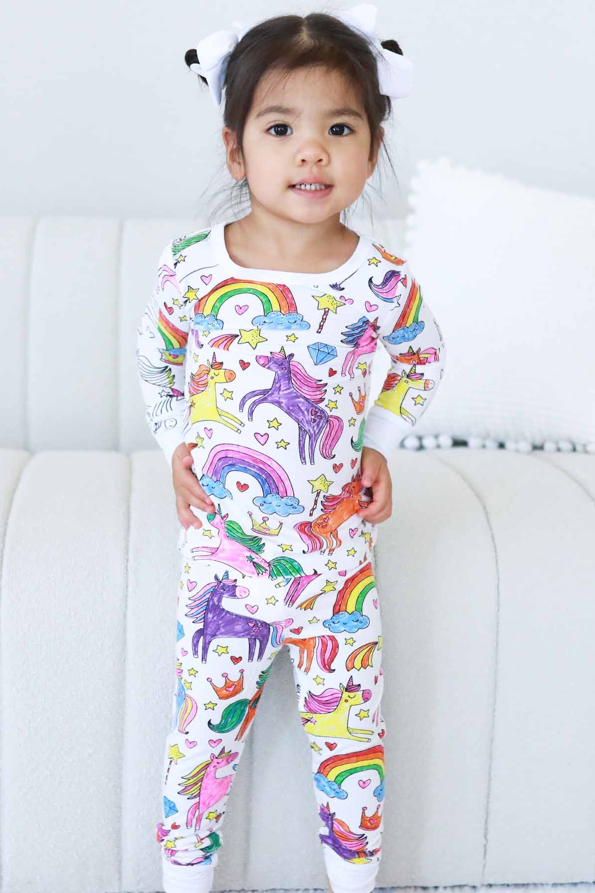 Colorable Two Piece Pajama Sets | Caden Lane