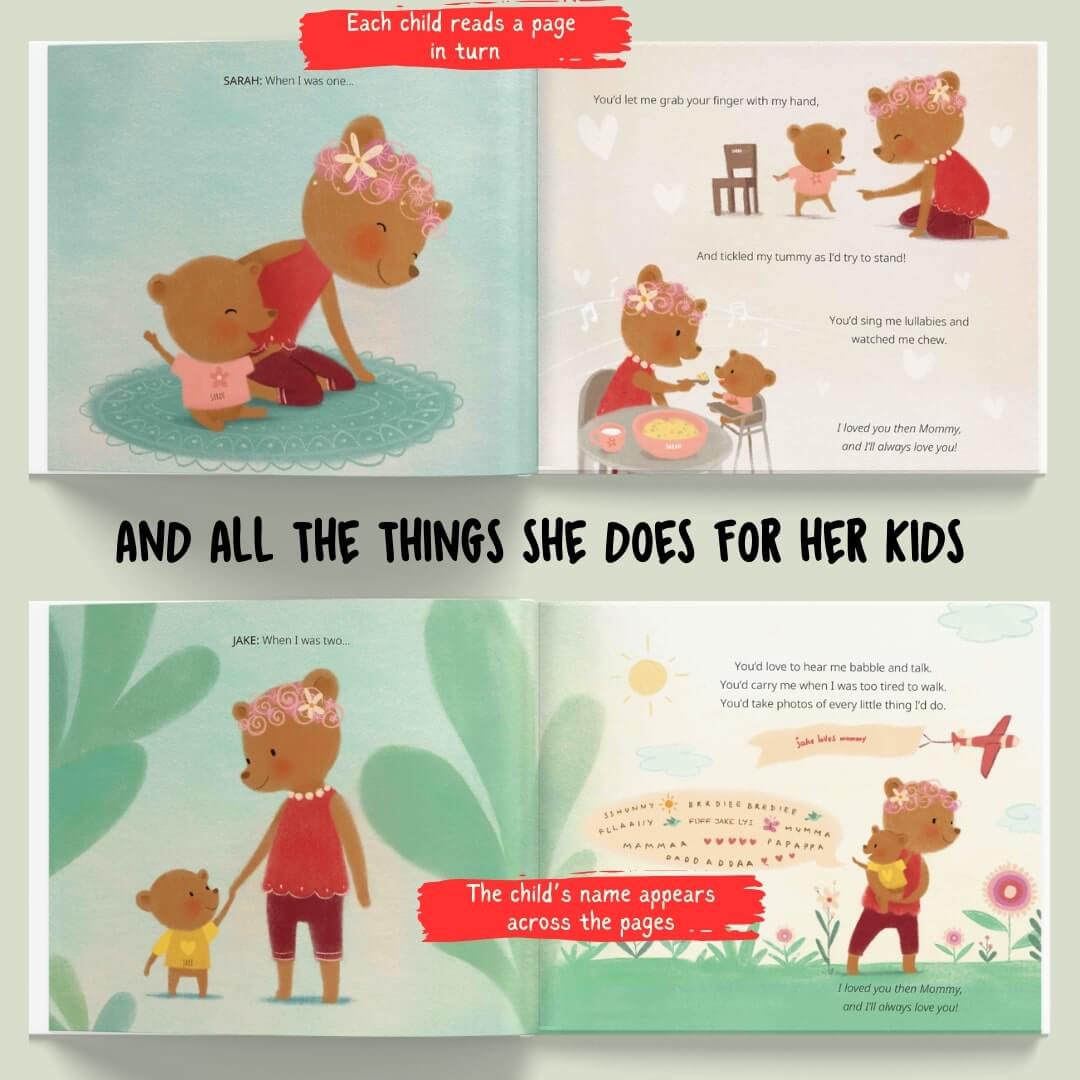 personalized book for kids to mom 