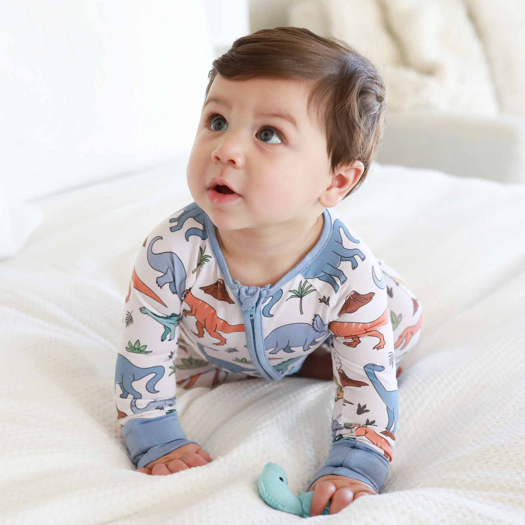 dinosaur romper pajama for baby boys