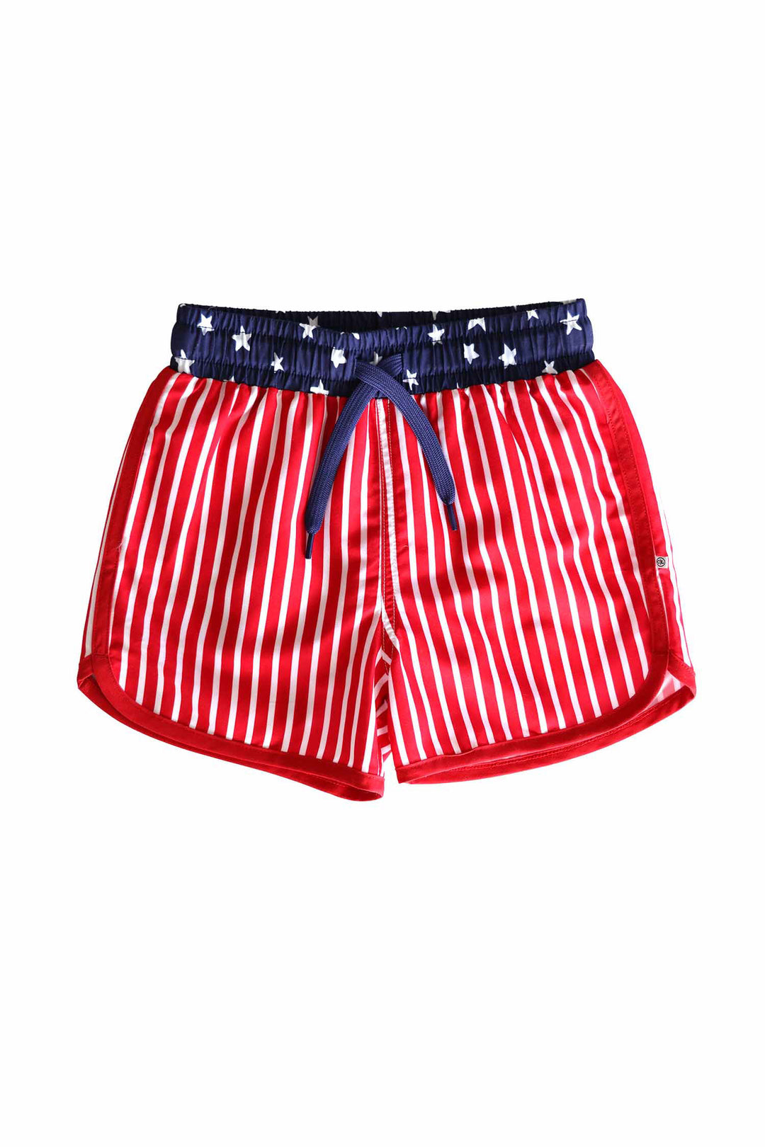 Stars & Stripes Party boys swim trunks | American flag print | patriotic 4th of July swim | Caden Lane