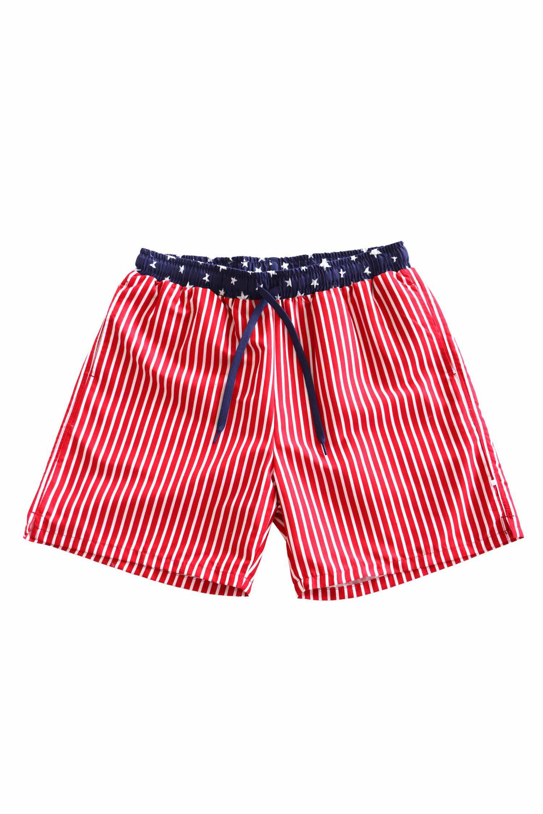 Stars & Stripes Party men's swim trunks | American flag print | patriotic 4th of July swim | Caden Lane