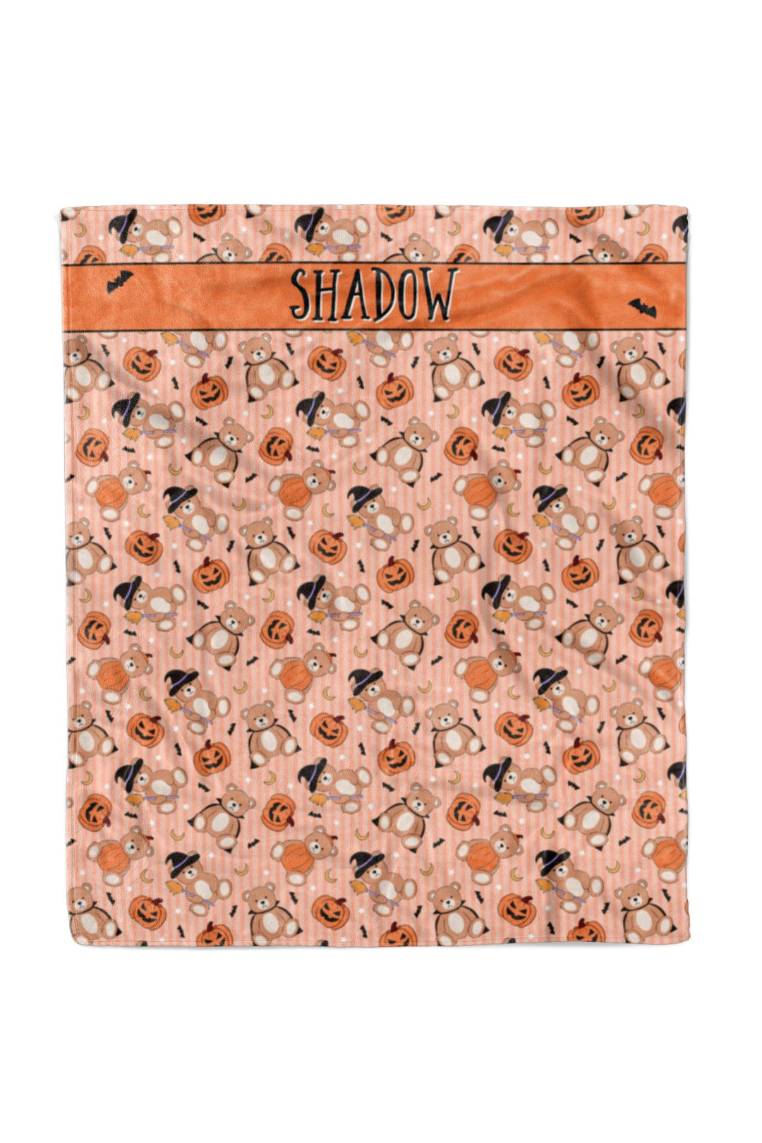 beary scary personalized pet blanket 