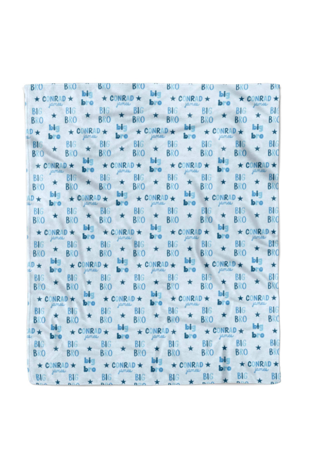 50 x 60 big bro personalized blanket with stars