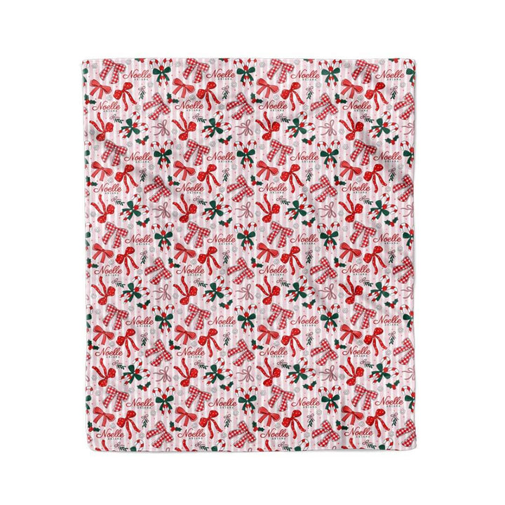 bow what personalized name blanket for girls 