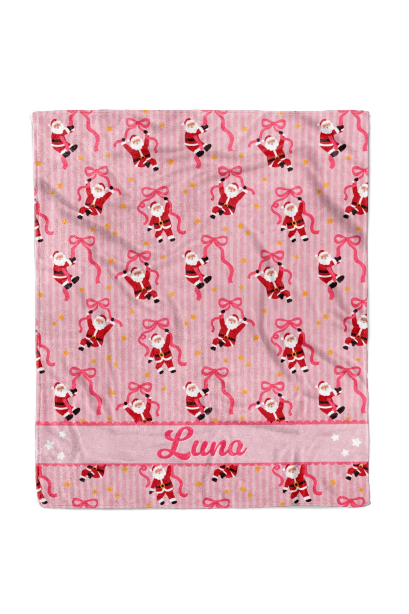 Personalized Christmas Pet Blanket | Jolly Ribbons