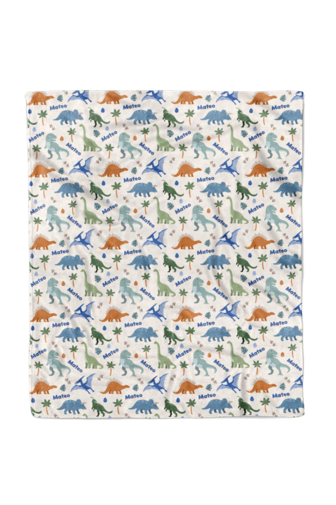 50 x 60 neutral personalized blanket for boys