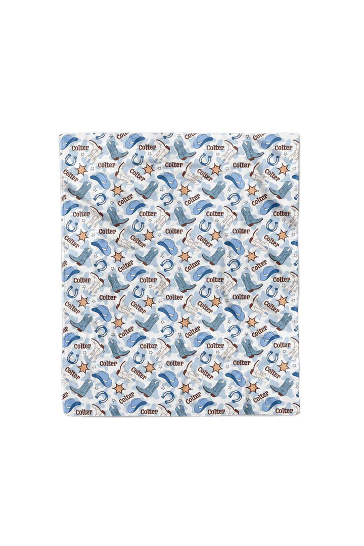50 x 60 rodeo dreams personalized kids blanket for boys 