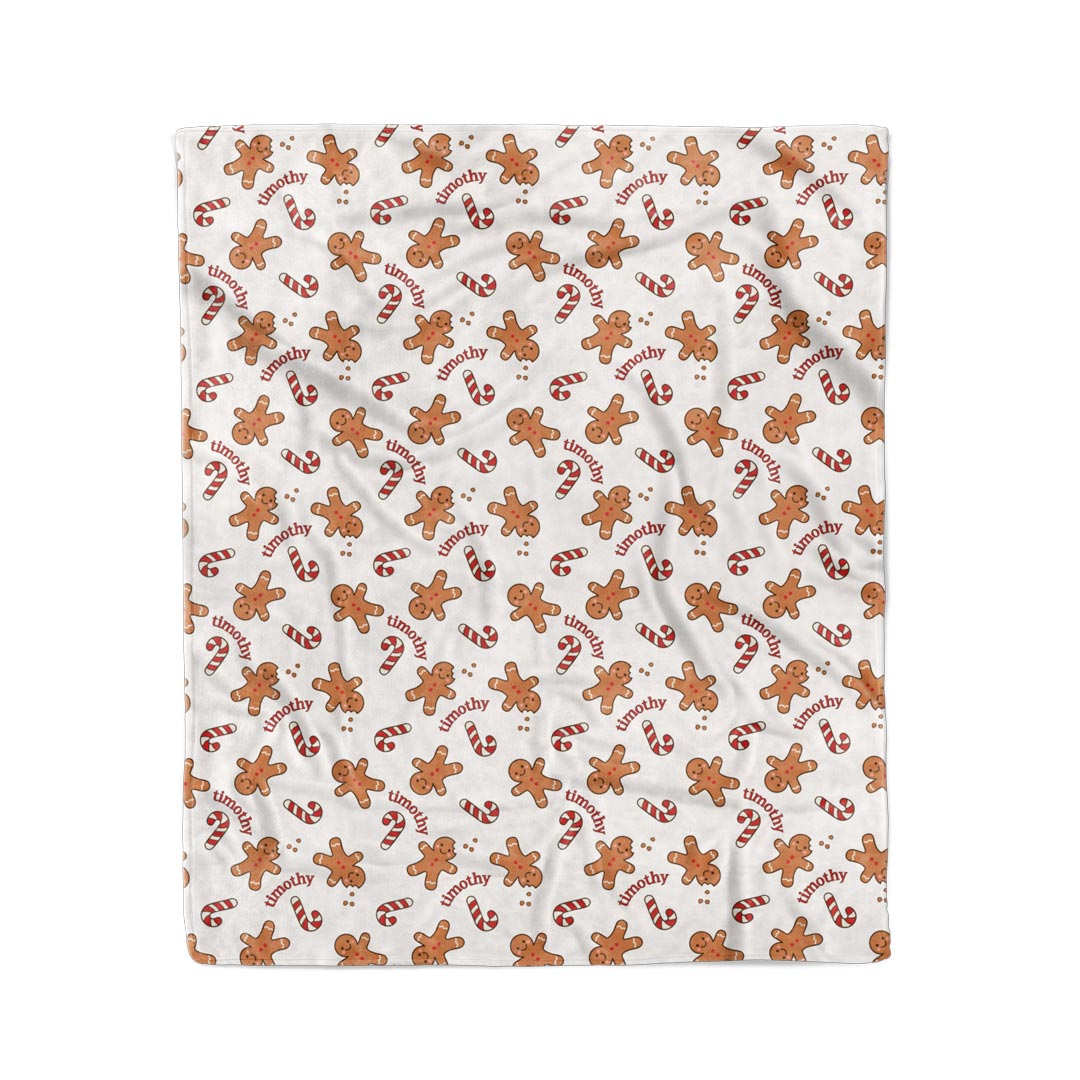 christmas treats personalized blanket for kids 