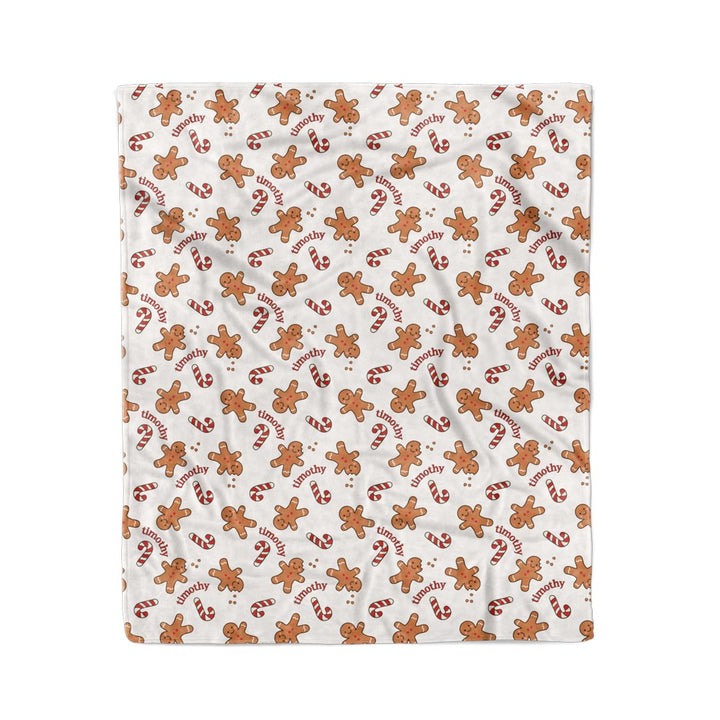 christmas treats personalized blanket for kids 
