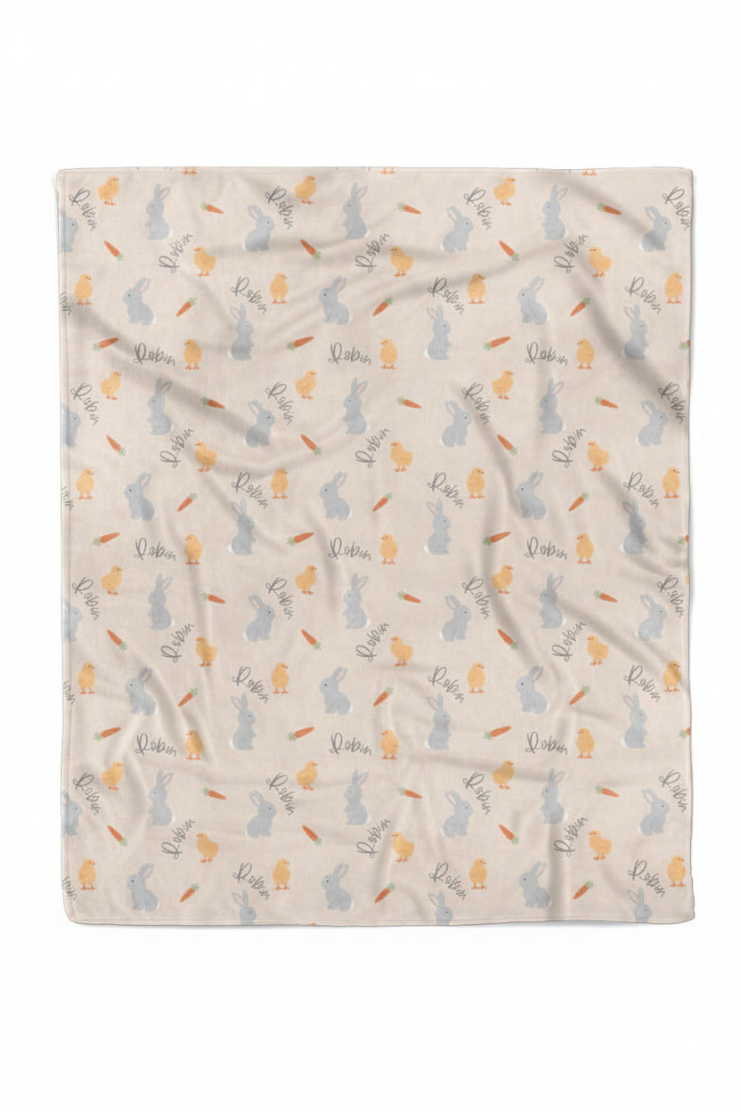 50 x 60 sweet peep personalized kids blanket 