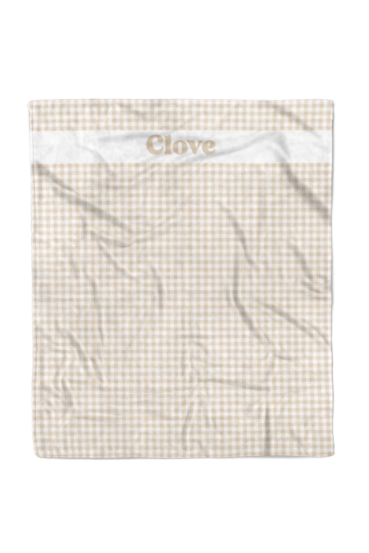Personalized Pet Blanket |  Snickerdoodle Gingham