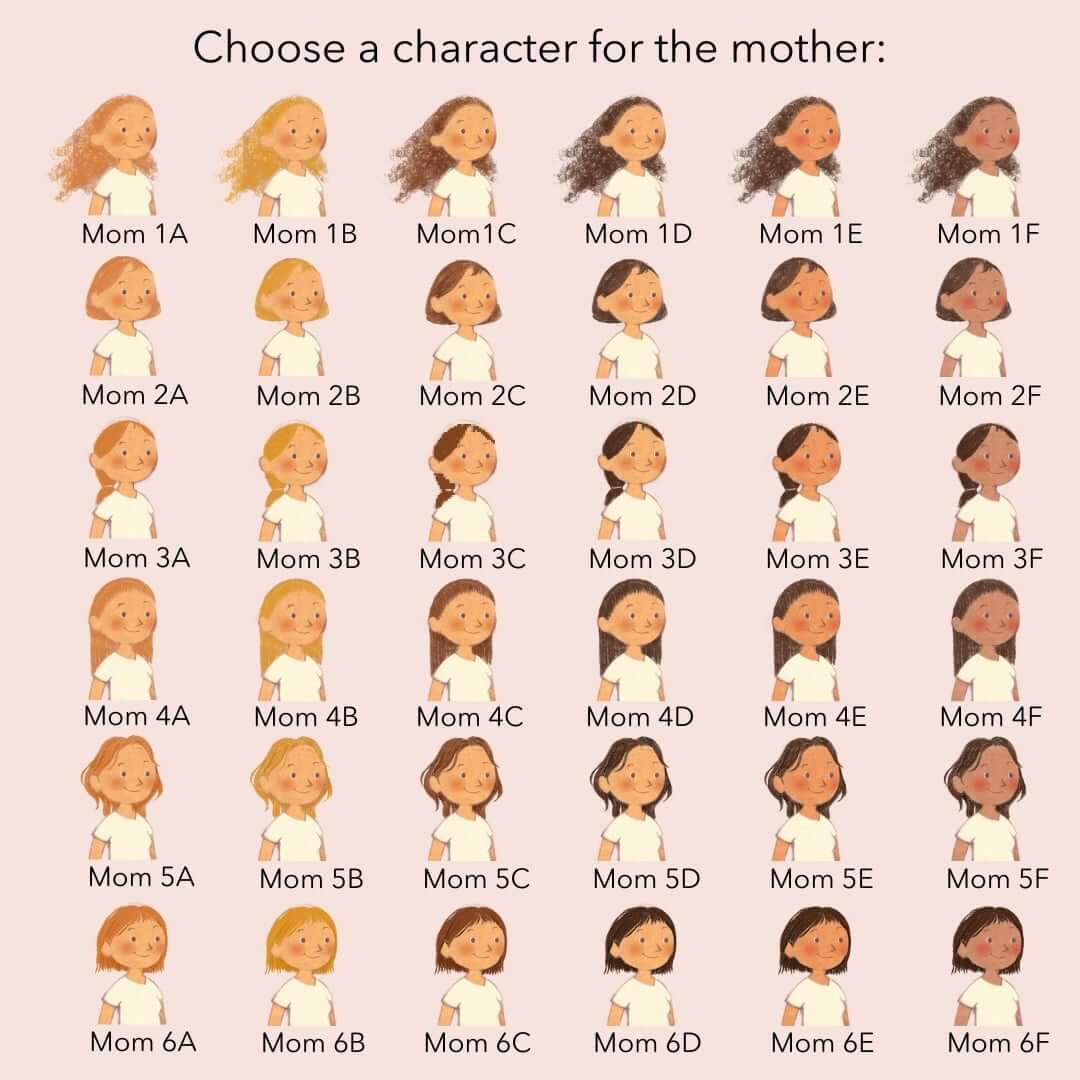 customizable mom character for book 