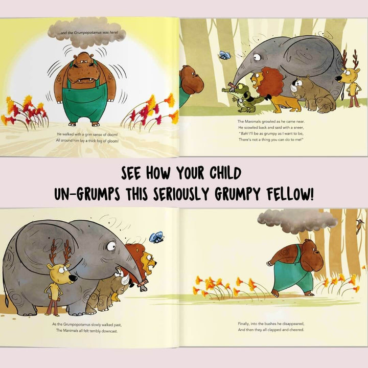 personalized kids book about being grumpy