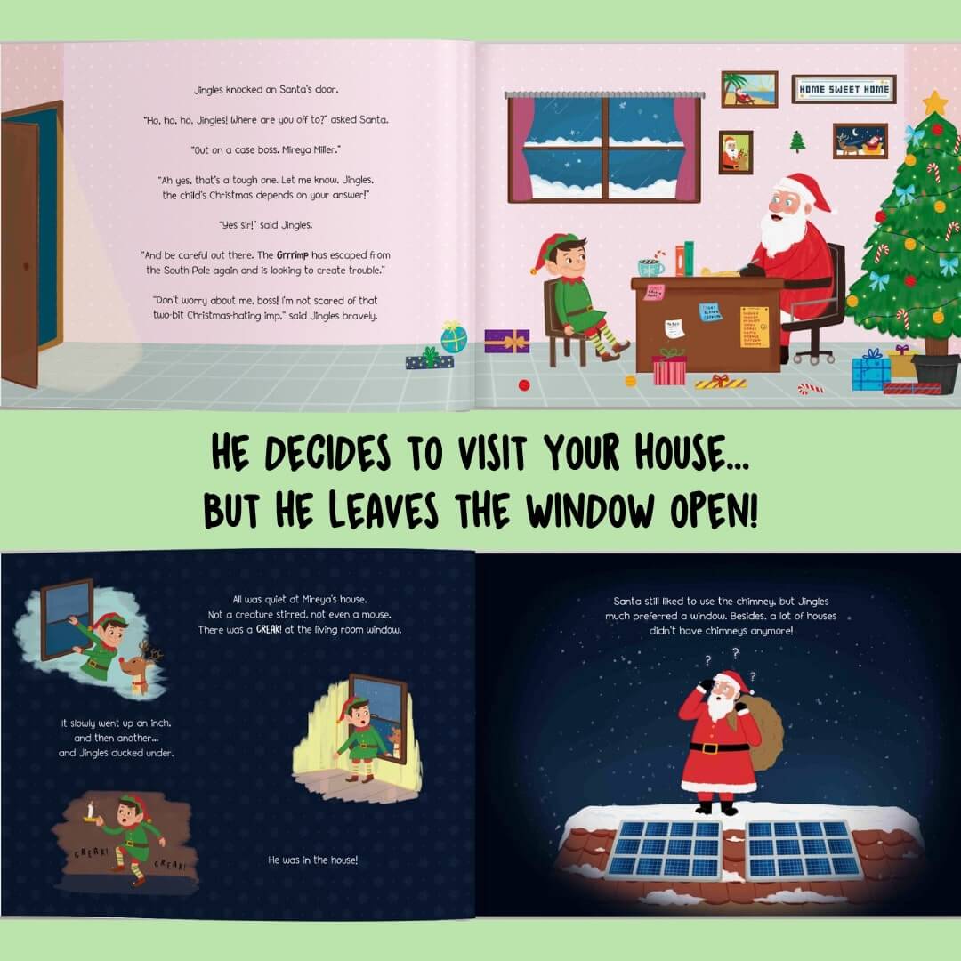 elf adventure personalized christmas book for kids 