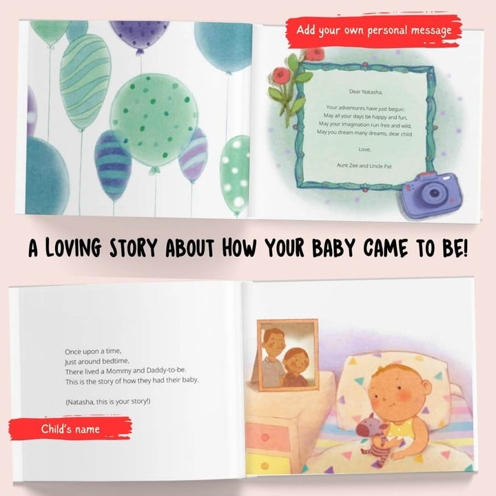 baby story book personalized 