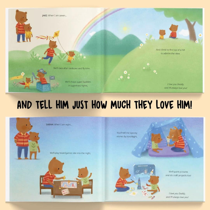 personalized book for dads from kids